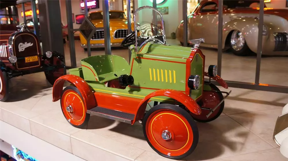 This restored 1920s Rolls Royce pedal car by Gendron sold for $10,925 as part of the Barrett-Jackson sale of the Pratte Collection.