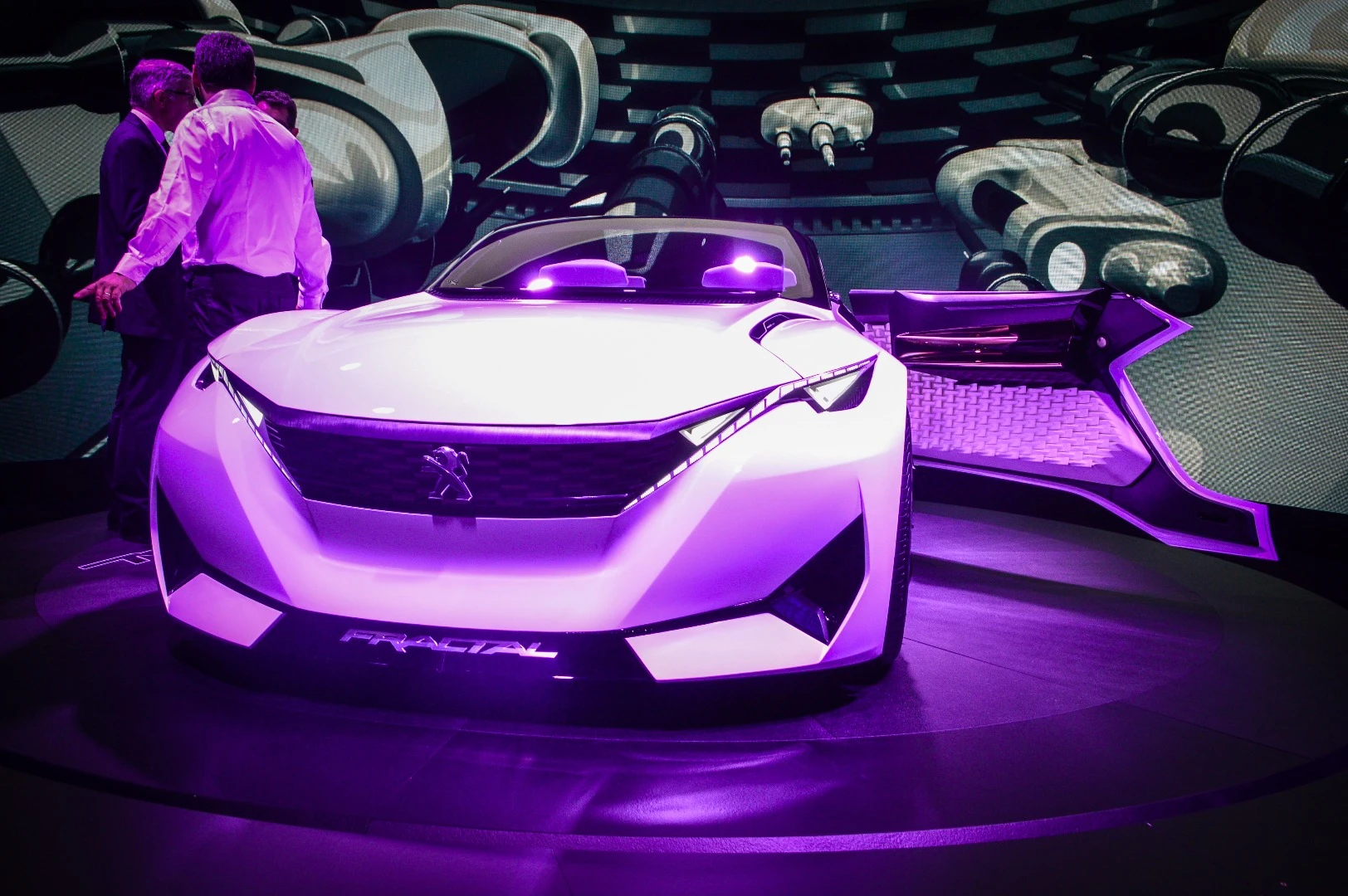 The all-electric Fractal concept has front and rear motors
