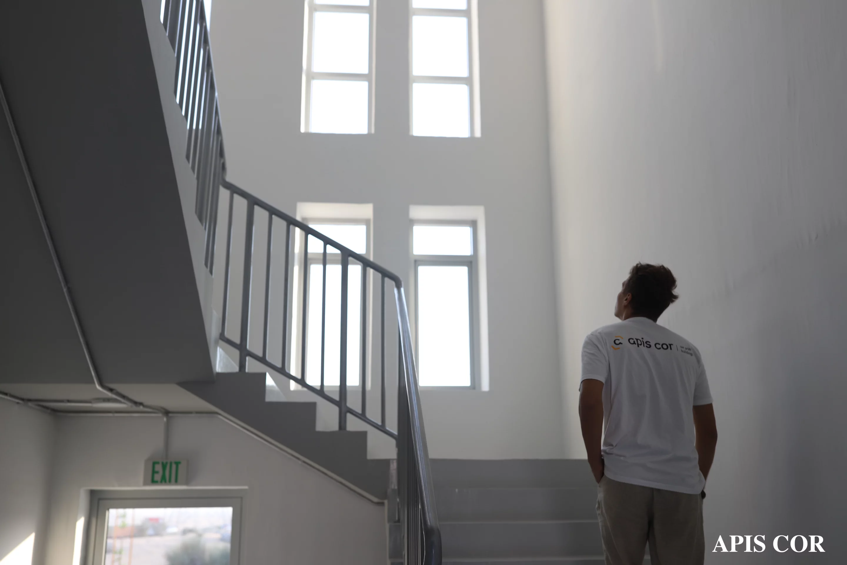 The building has two floors