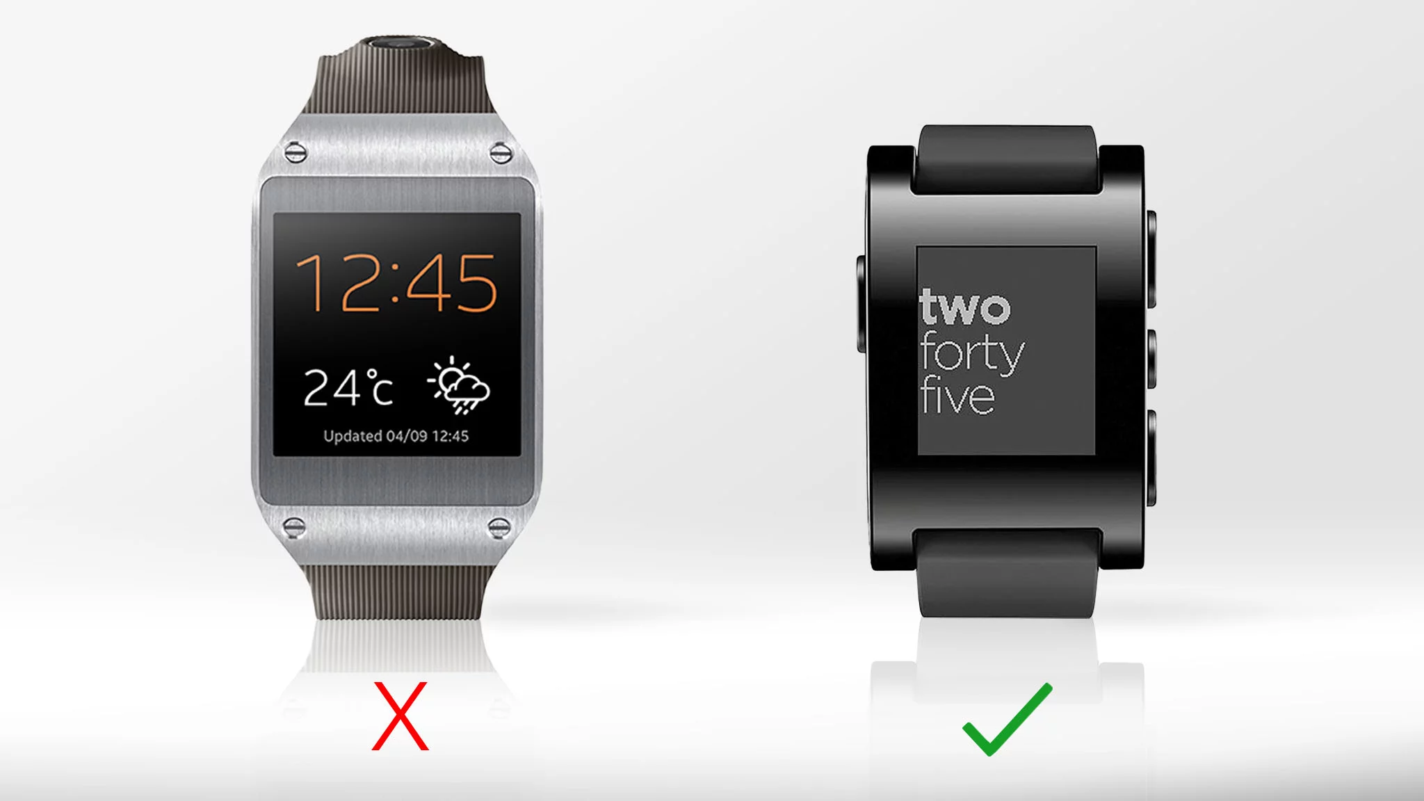 You can swap Pebble's band for any standard 22 mm strap