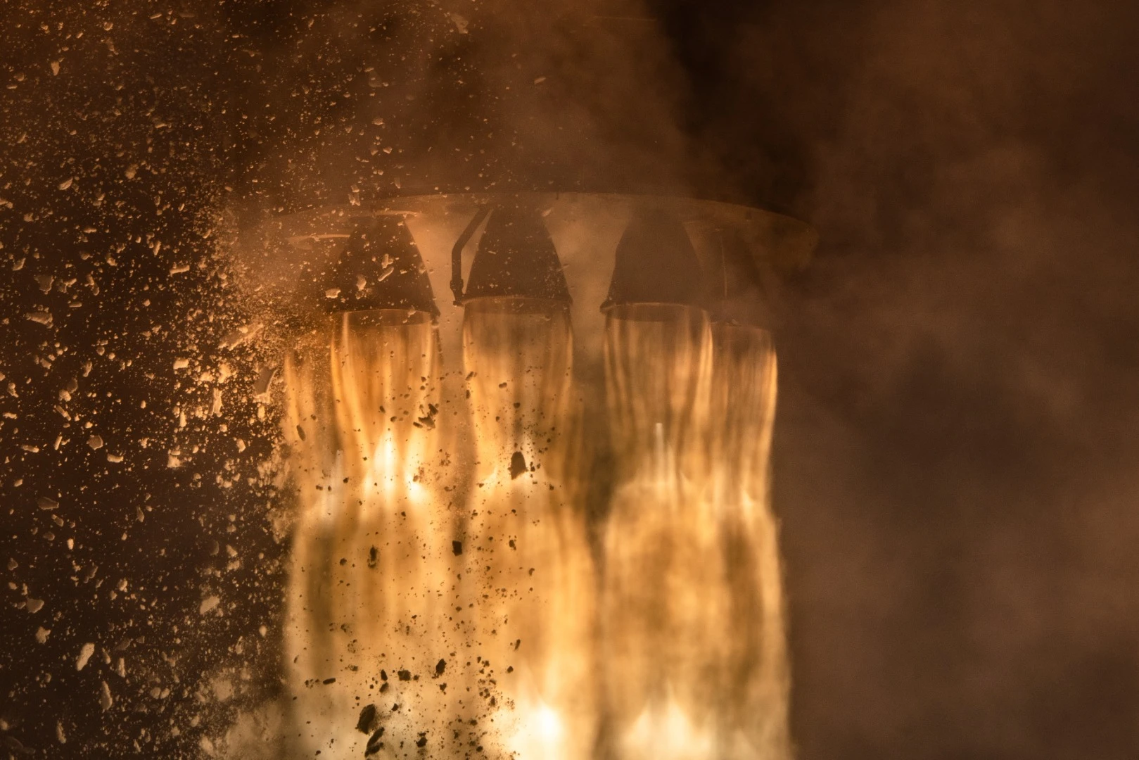 Closeup of Electron's latest launch
