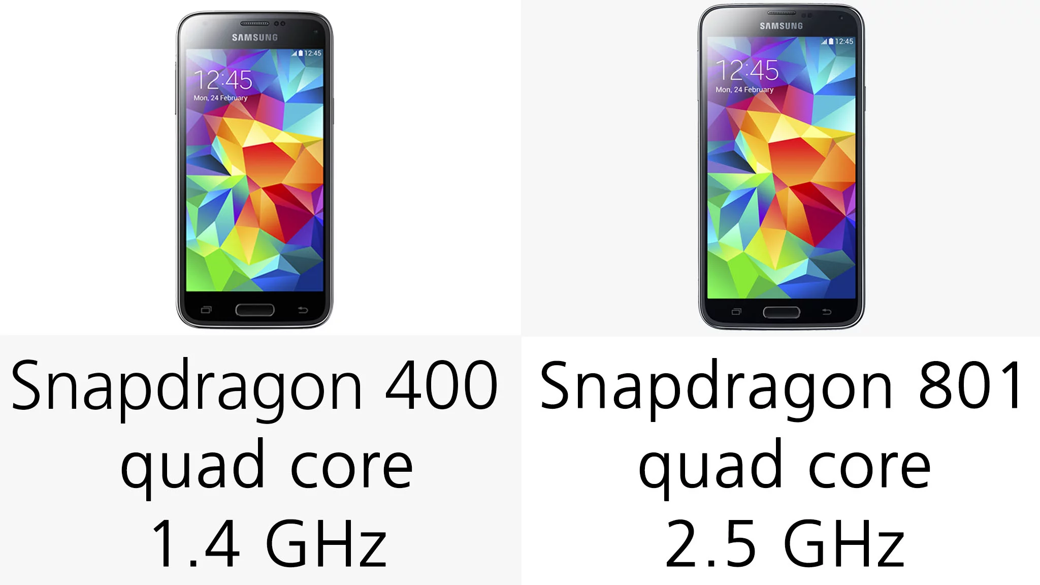 The larger smartphone packs the beefier CPU