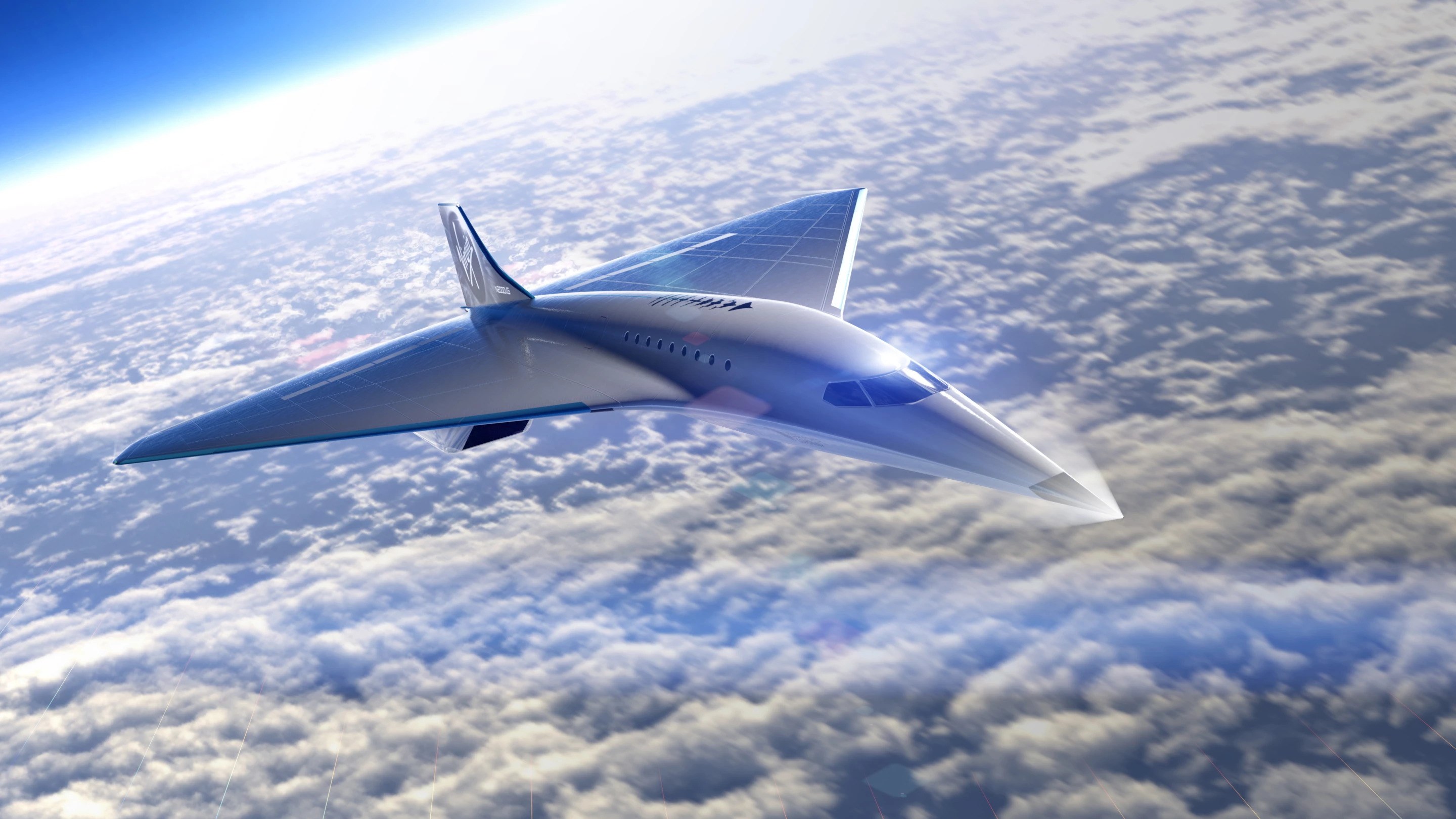 Virgin Galactic's supersonic passenger jet concept has a delta-wing design