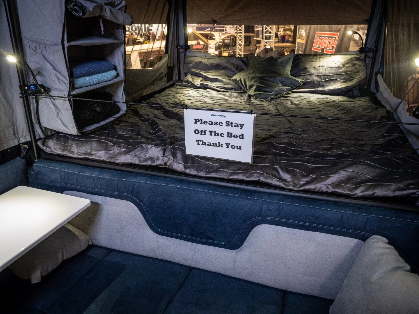 Spacious queen bed of the Ultimate Nexus 360