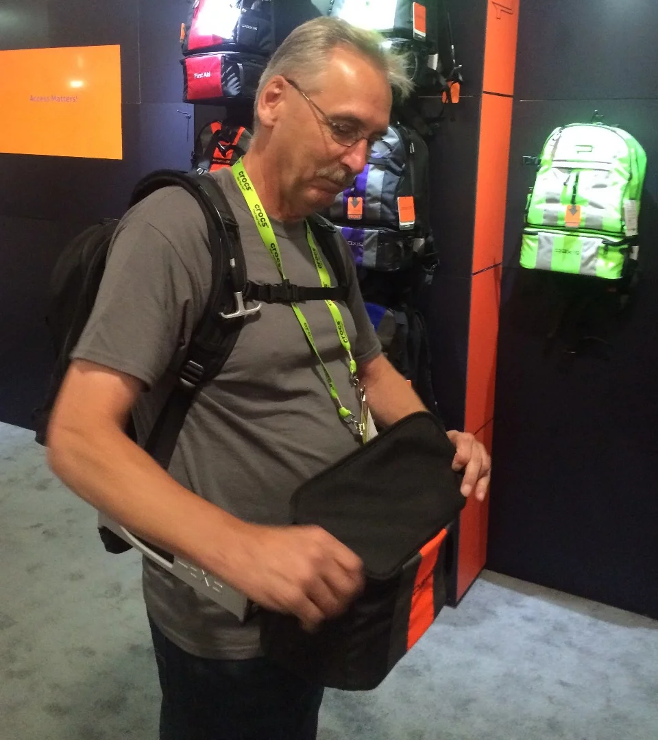 Paxis co-founder Paul Vierthaler shows us how the "swinging pod" works