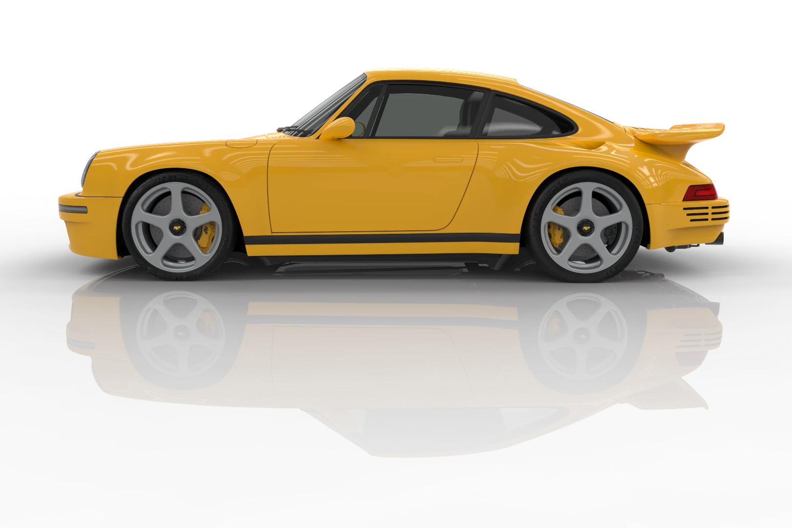 The RUF CTR Yellow Bird tips the scales at just 1200 kg