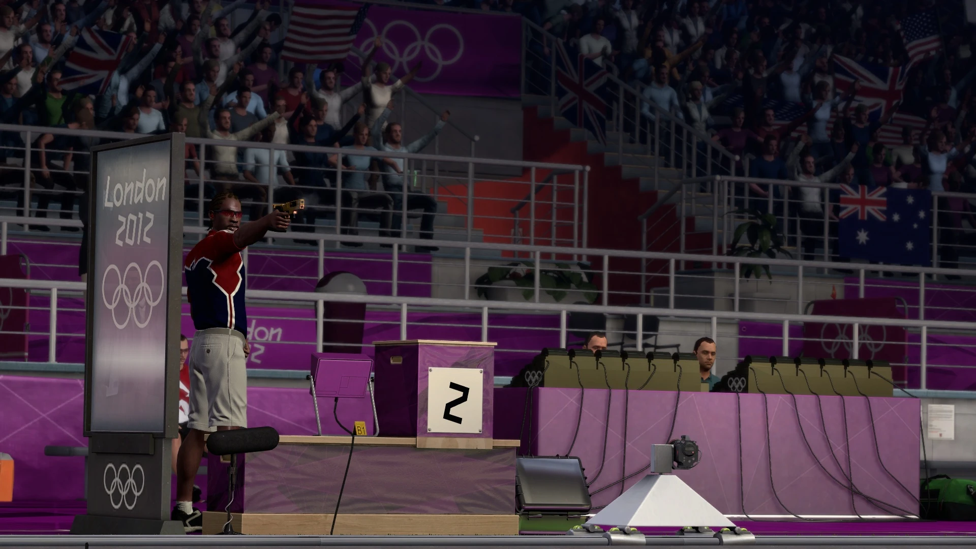Pistol shooting is tense: one of the better events