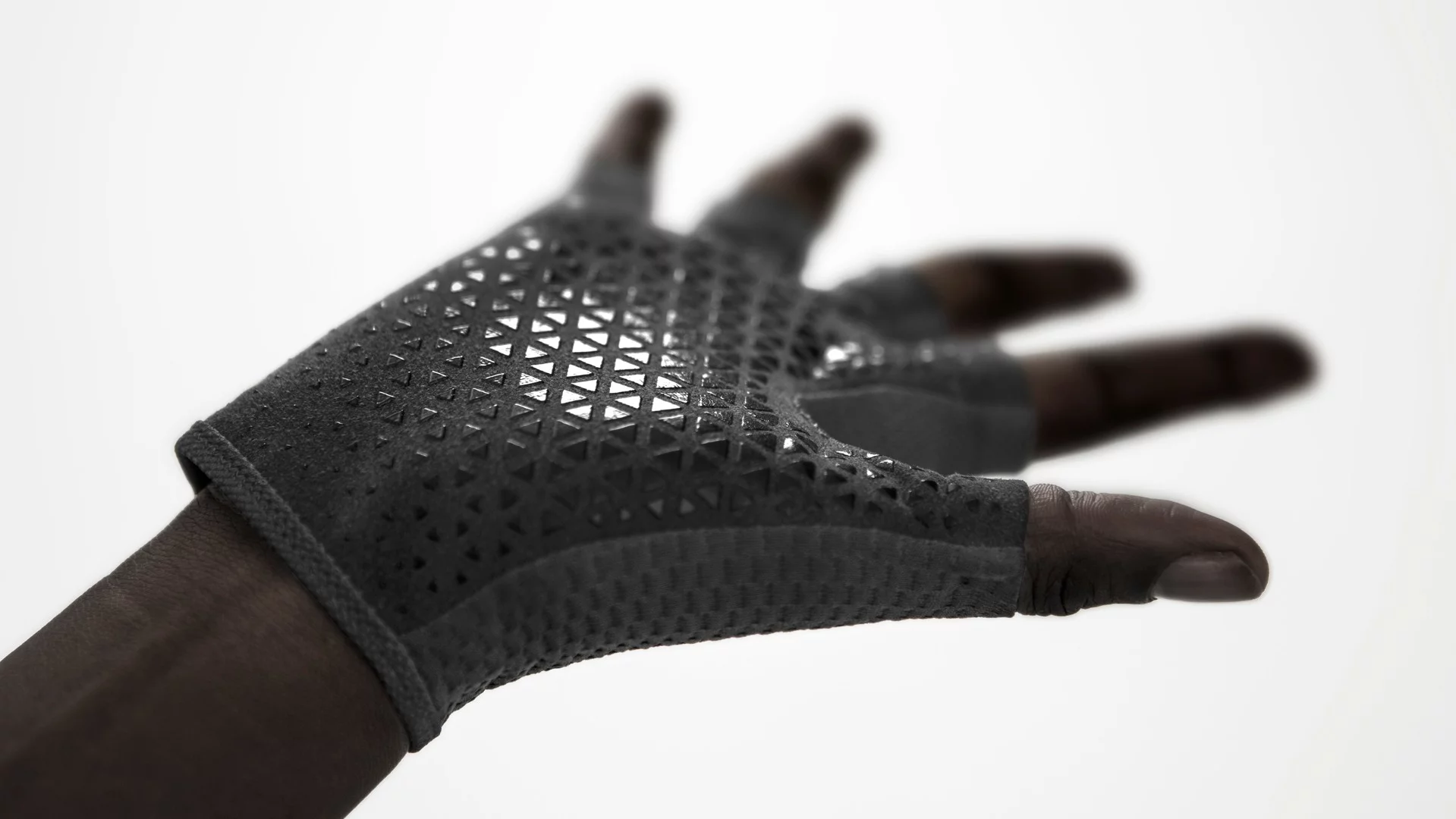 The surface of the gloves is designed to lock into the chair's push rims