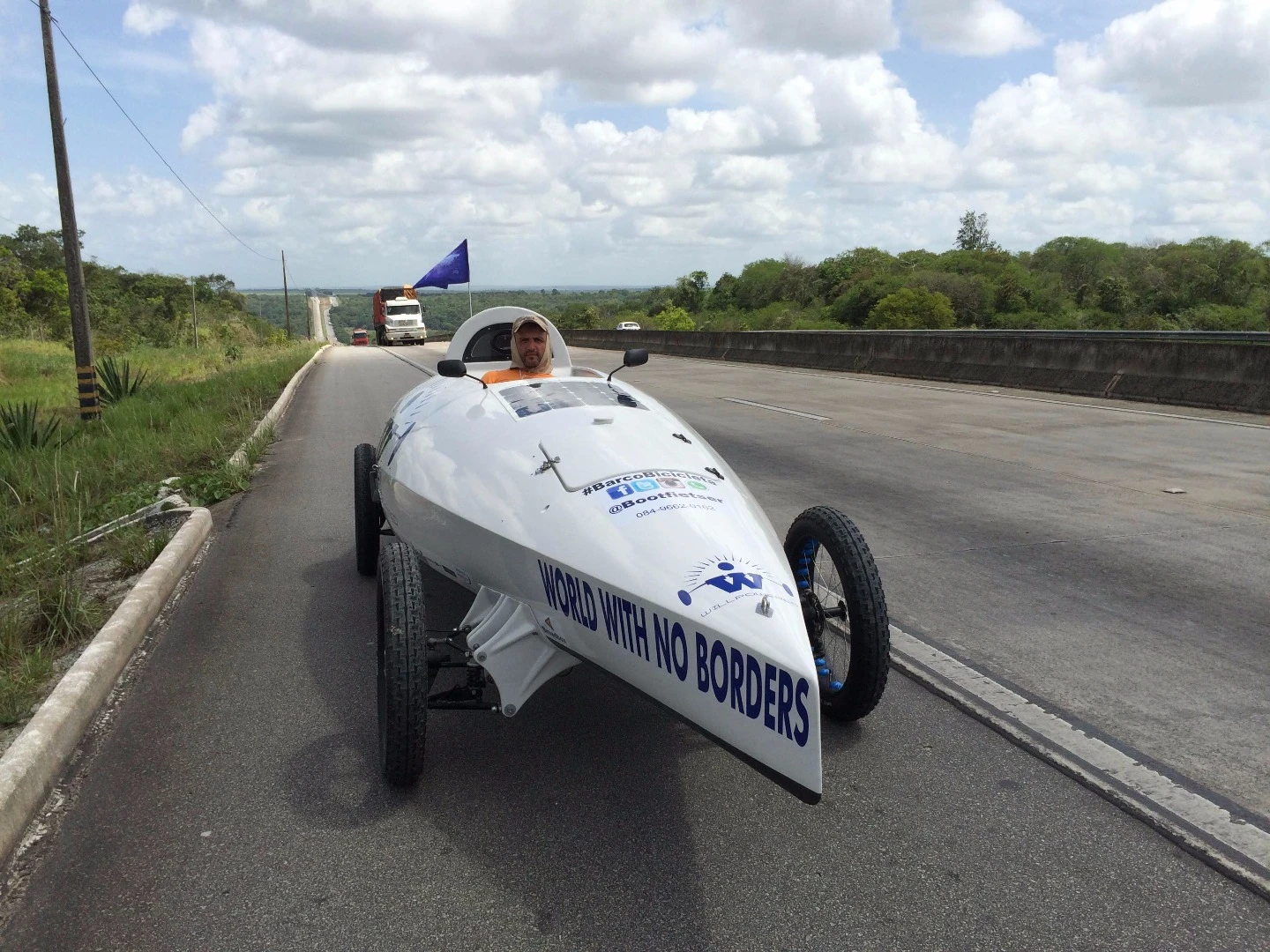 Ebrahim Hemmatnia on the road in Brazil