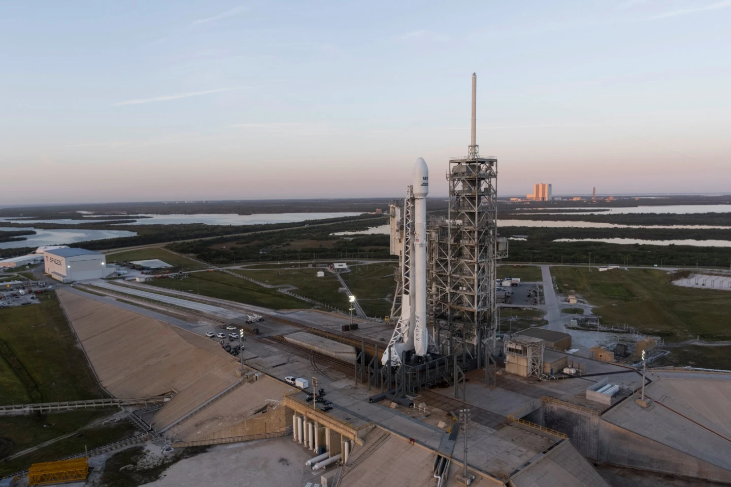 SES-10 on the launchpad
