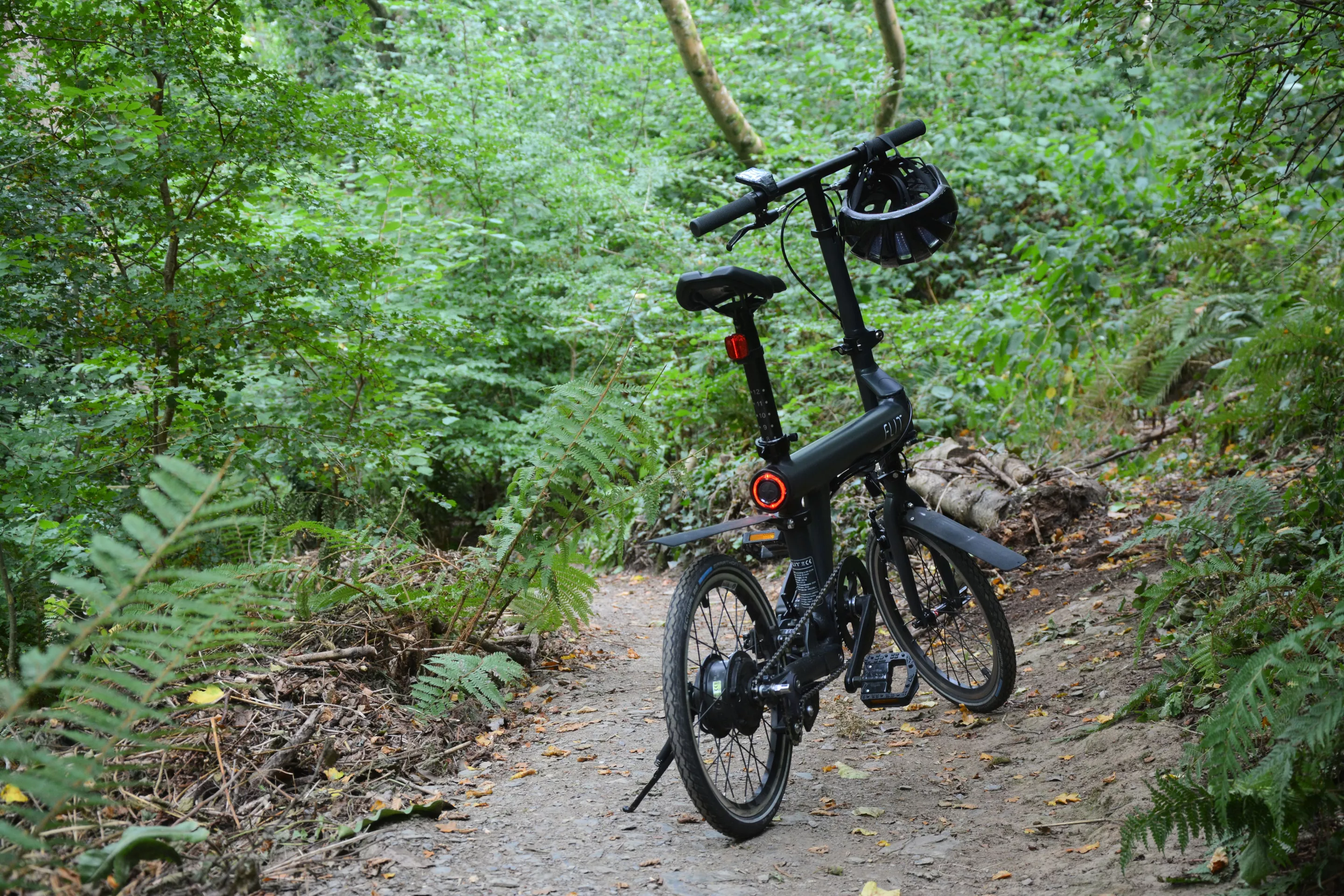Though not designed for exploring trails, the motor did get us farther than the single-speed drive on its own
