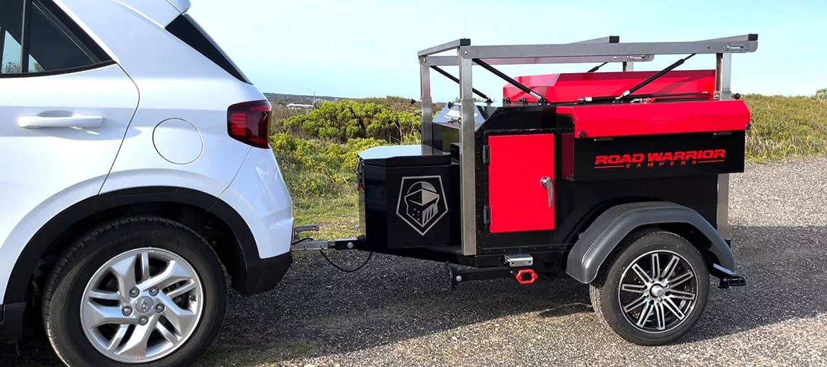 Even when fully loaded to its 1,322-lb gross vehicle weight rating, the Road Warrior Adventurer is a light, easily towable little trailer