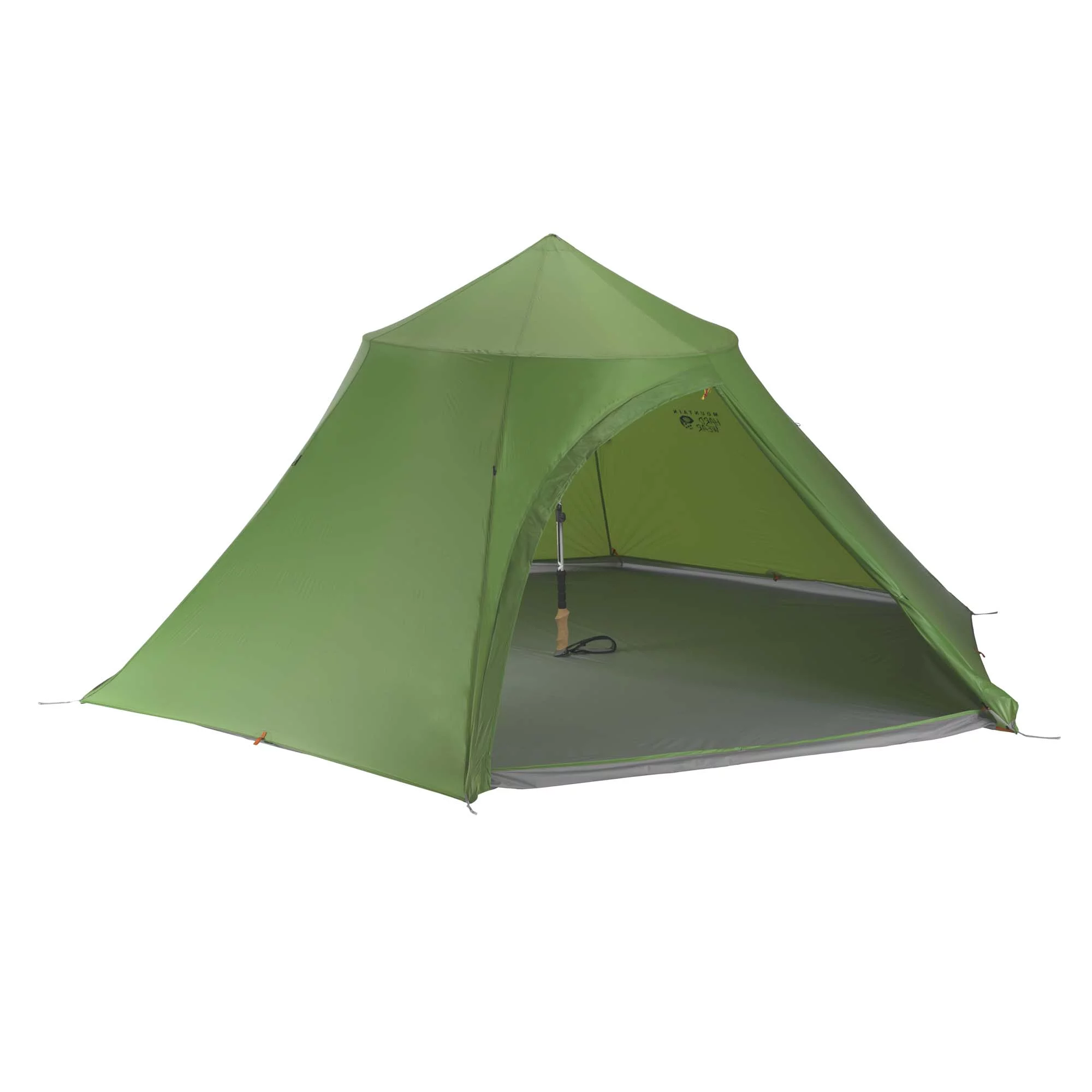 With the help of a hiking pole, the Hoopla 4 eliminates the need for lots of poles