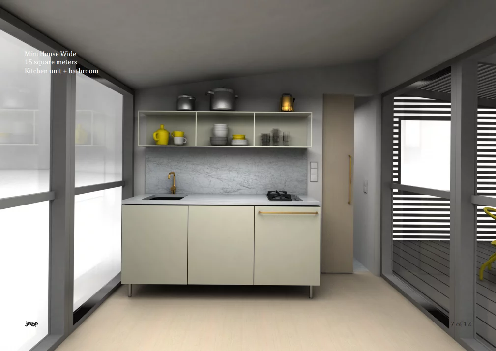 A view of the Mini House 2.0 kitchen (Image: Jonas Wagell)