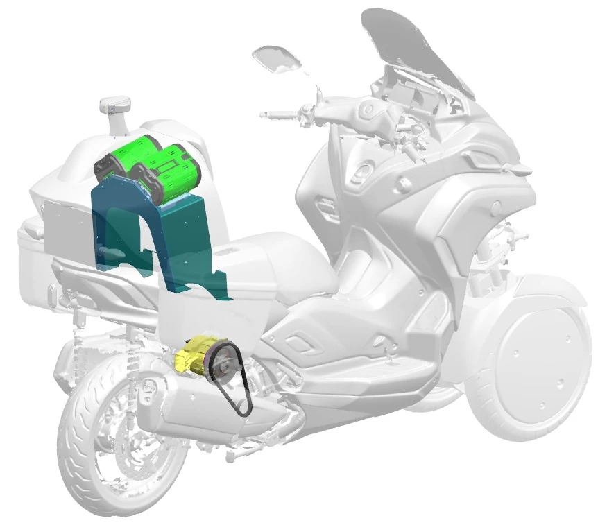 A gentle hybrid system adds a peak of 5 kW of power, predominantly at lower speeds
