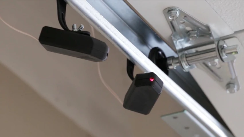 Park-a-Dot works with existing garage door safety systems