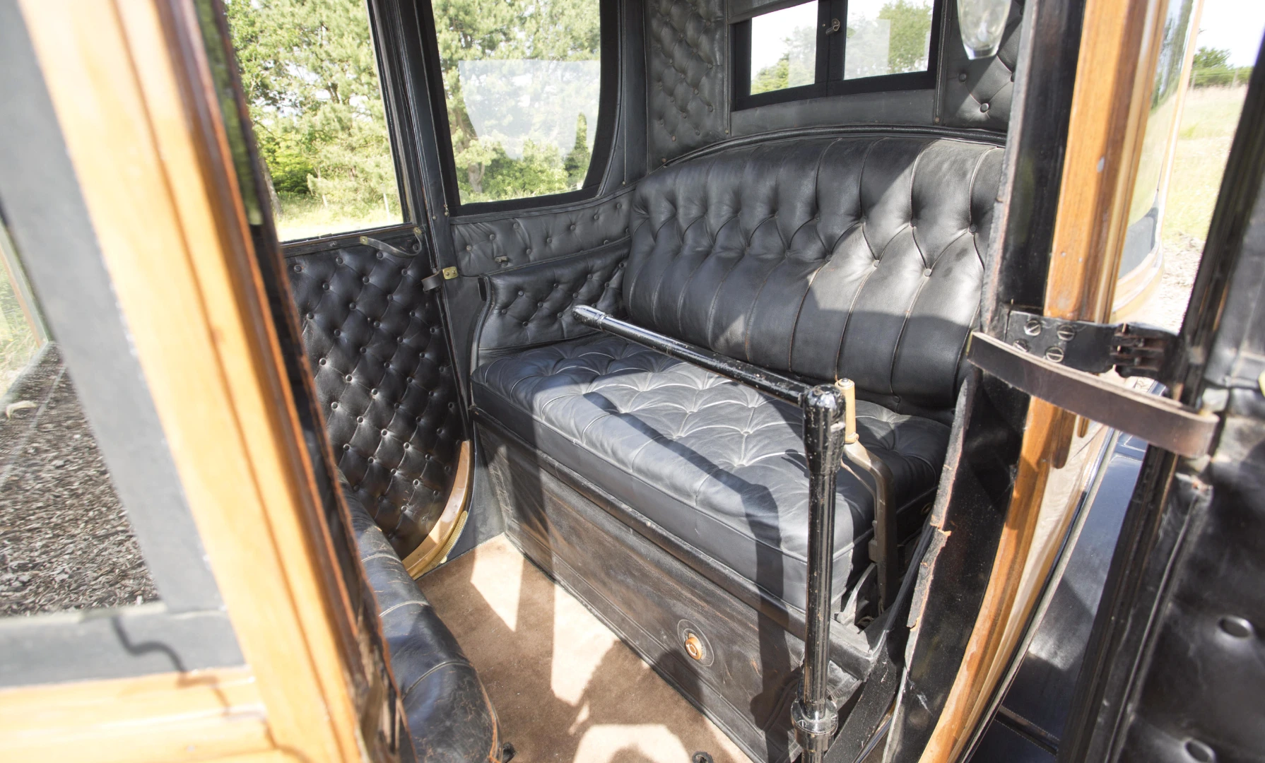 The 1905 Woods Queen Victoria Brougham interior