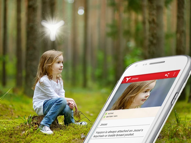 Yepzon pairs to a mobile device via NFC