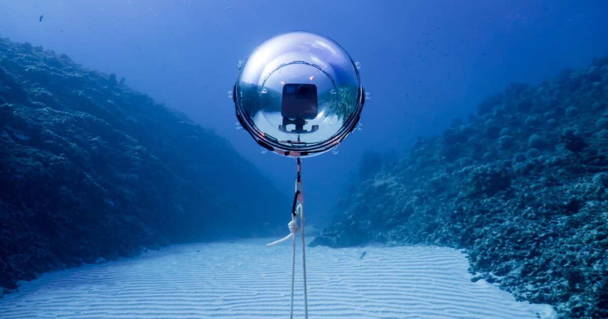 Bubble housing is made to take 360degree cameras Deep