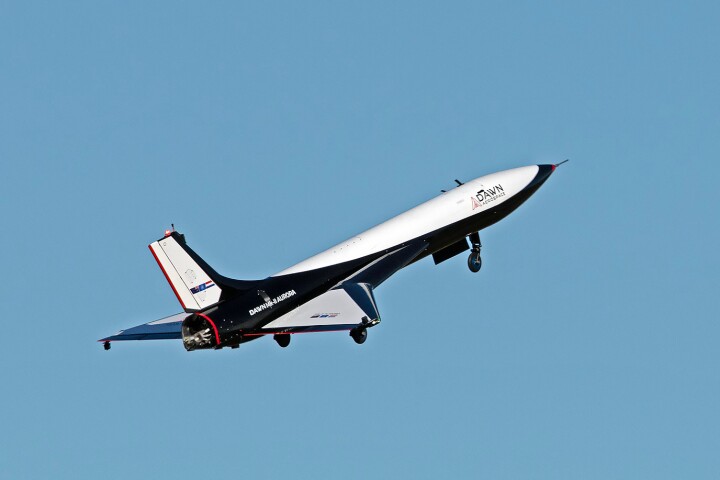 Dawn Aerospace's Mk-II Aurora suborbital spaceplane, during one of last week's test flights