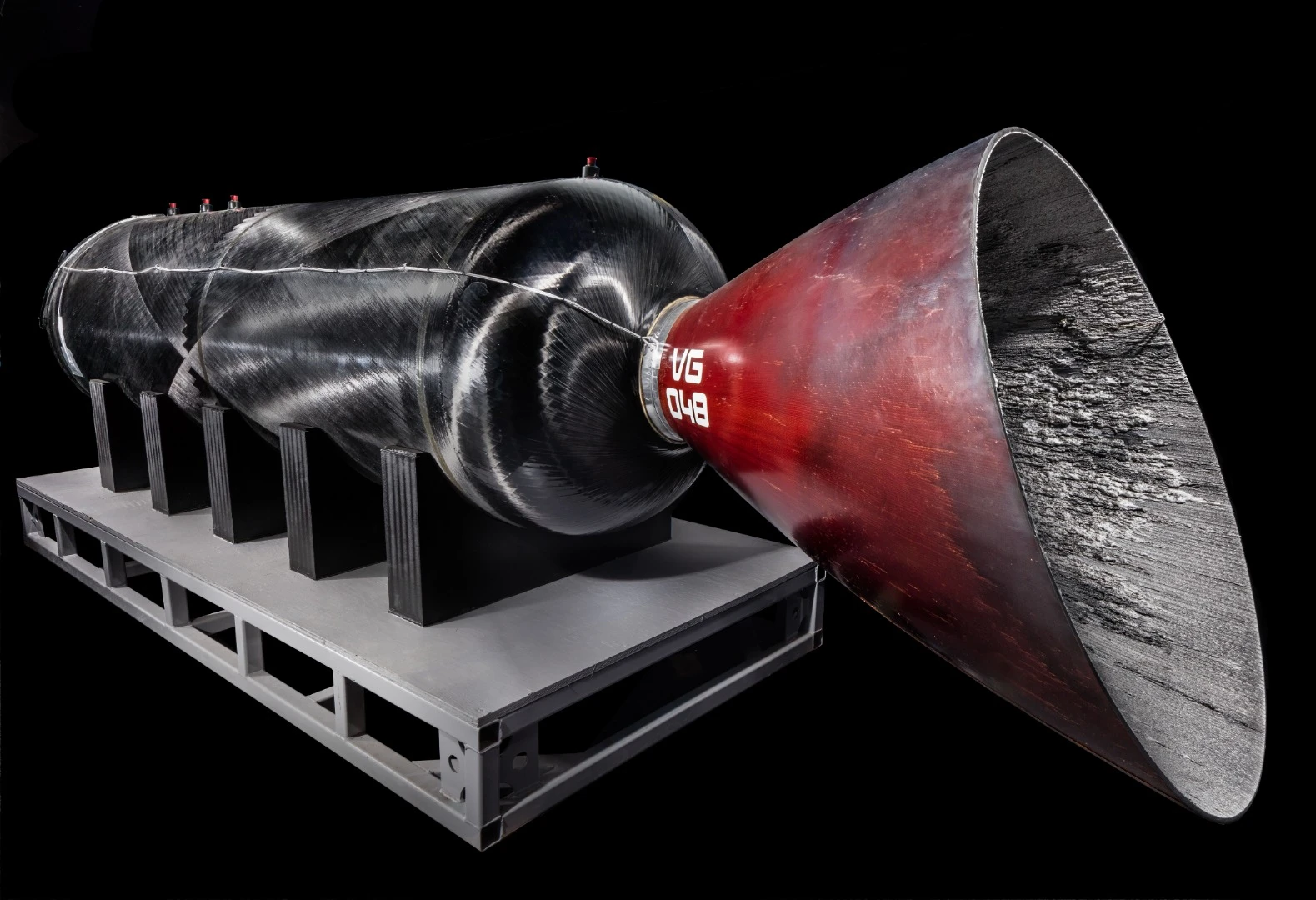 Back of the SpaceShipTwo rocket motor