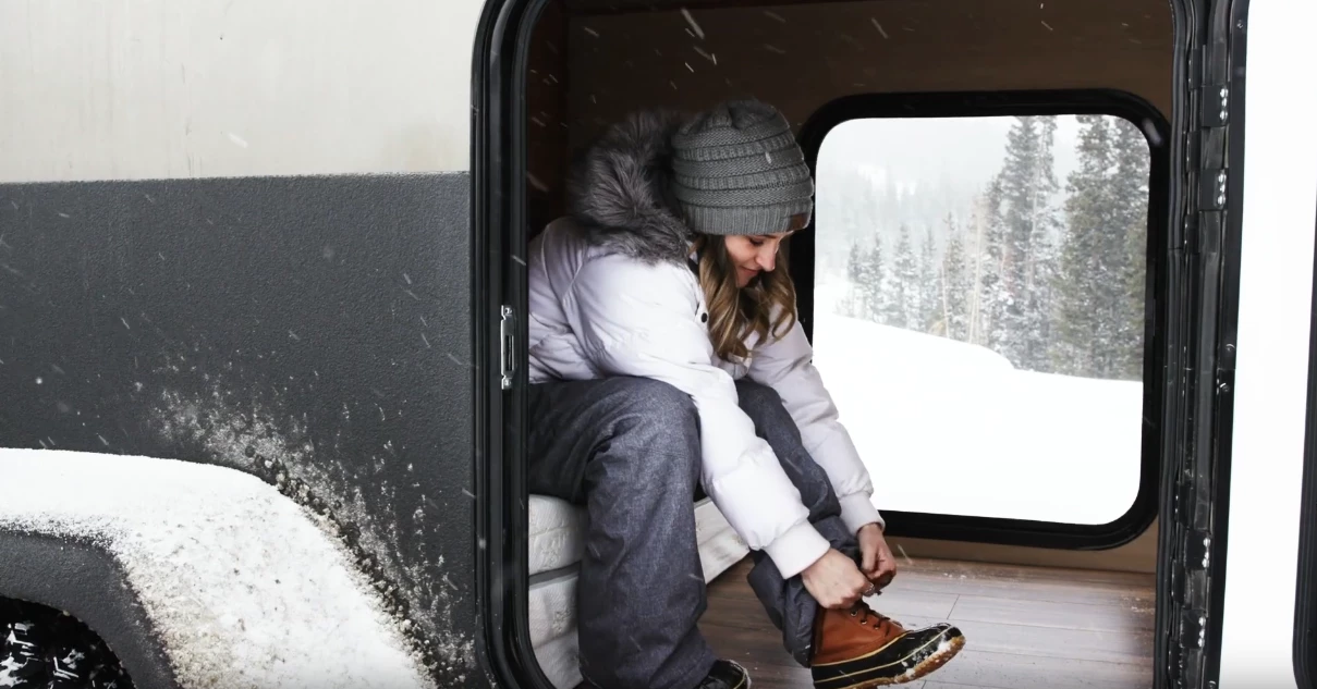 The XT50 interior is designed for both sitting and lying
