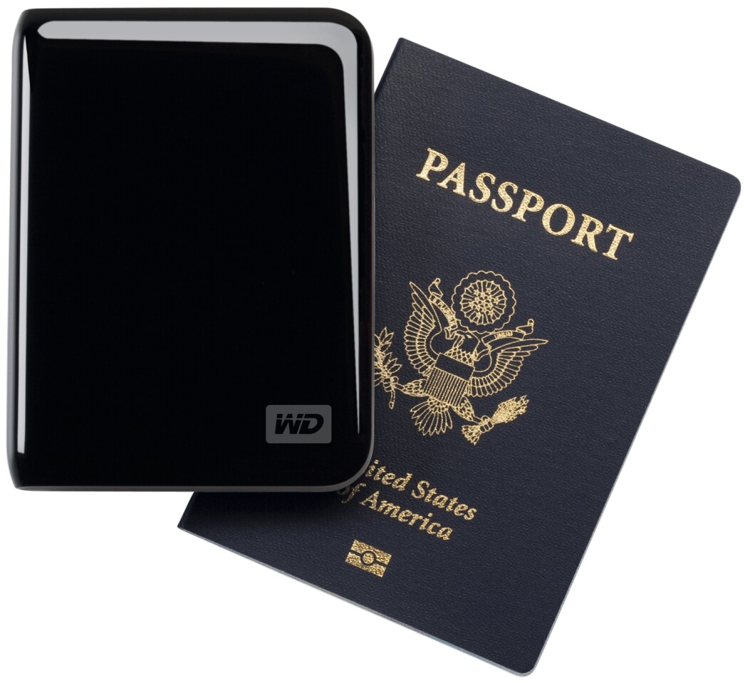 The My Passport Essential external storage options are no bigger than the real thing