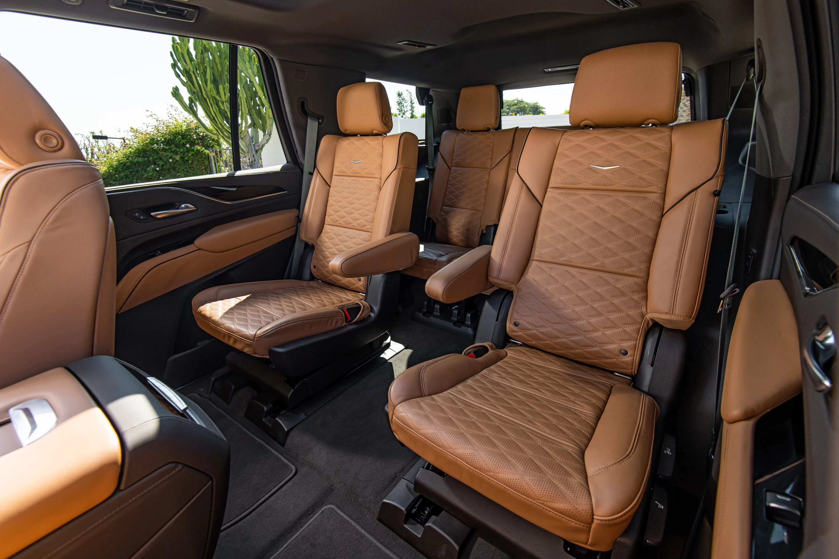 The second row captain's chairs in the 2021 Cadillac Escalade are just as adjustable and comfortable as the front row's seating