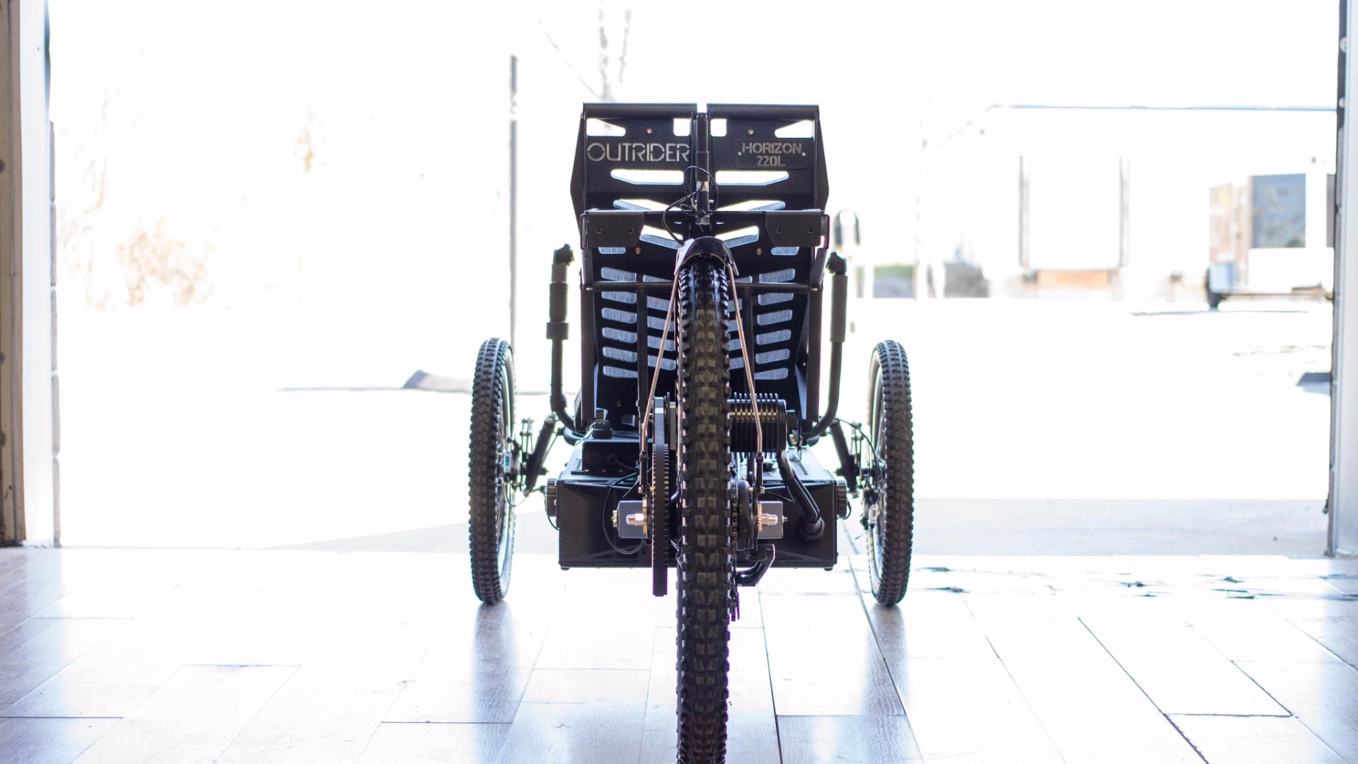 Outrider can be specced with pedals, handcycle controls and a pure EV version