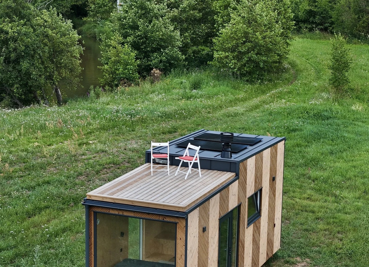 Baltic Tiny House unveils compact off-grid home with rooftop terrace