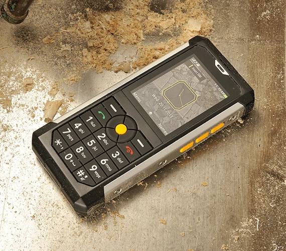 The Cat B100 is dustproof