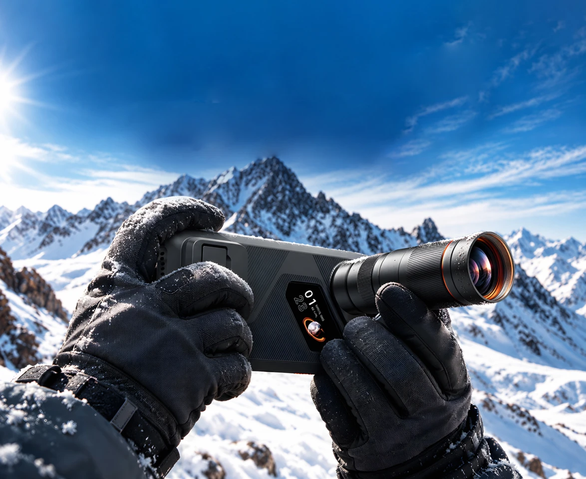 Attaching the ZoomX G1 teleconverter onto the rear periscope camera pushes the handset's optical focal length to a 230-mm equivalent