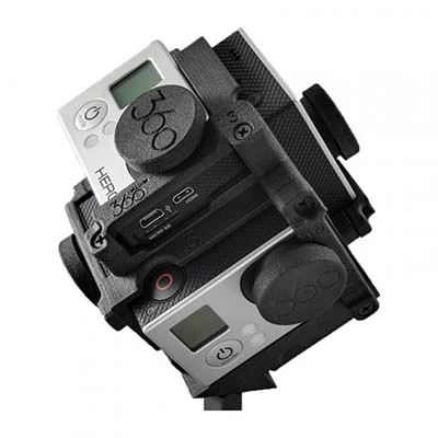 The Janus 360 carries two heads with five cameras each