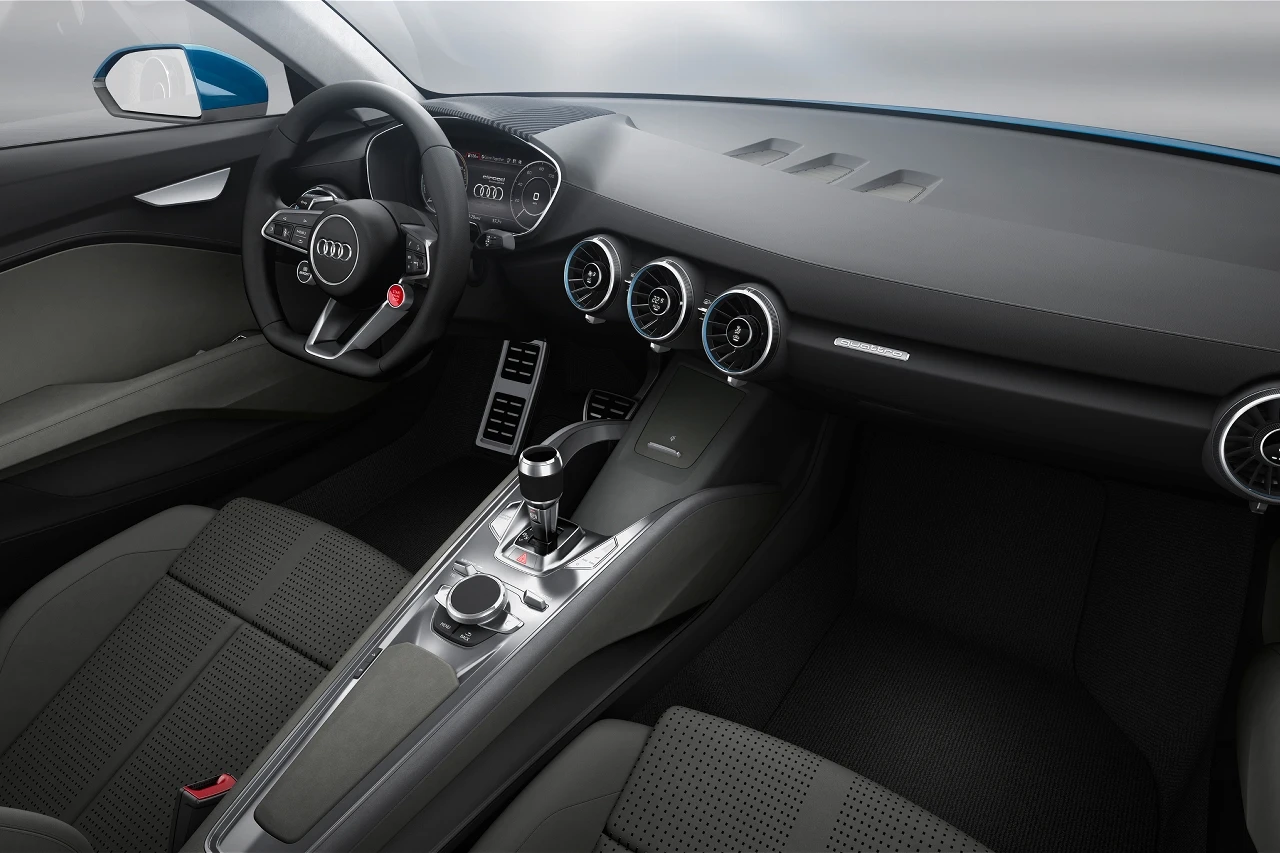 The Allroad's interior is a clean, forward-thinking exercise, with numerous aviation design influences found in the air vents and the instrument panel’s wing-like influences