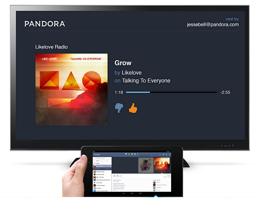 Use your smartphone or tablet to control Pandora and what you're listening to