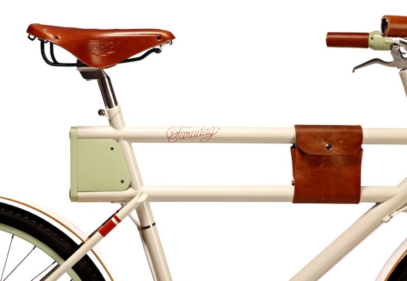 Lithium batteries are hidden away in the bike's double top tubes