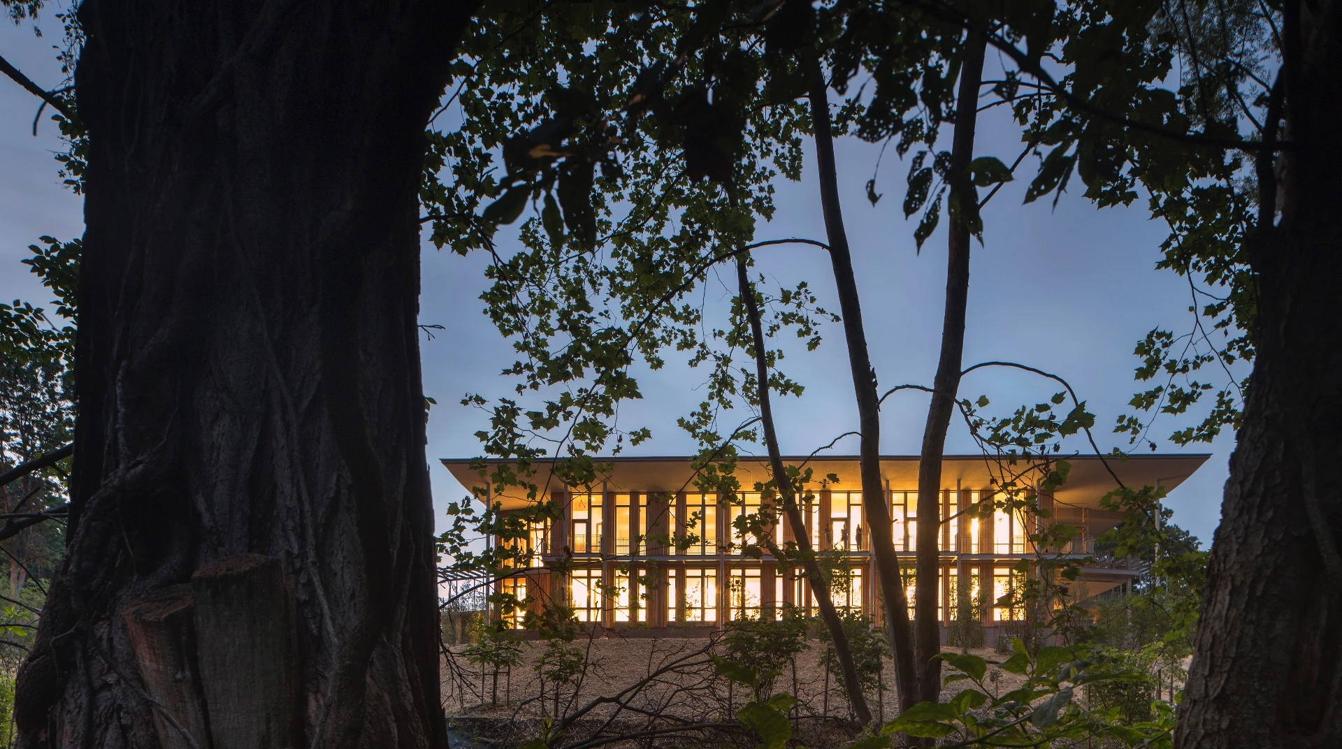 Frick Environmental Center is rated LEED Platinum (a green building standard) due to its sustainability