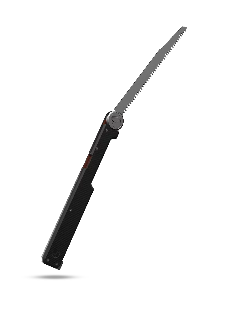 The folding saw also packs into the Combar Pro handle