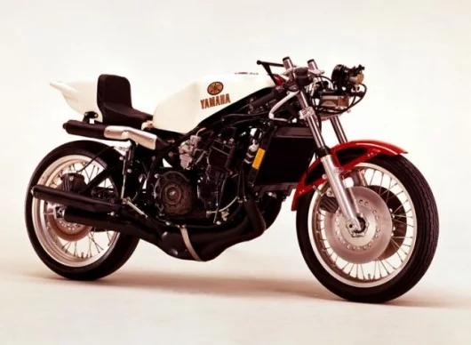 Shoehorn two 350s together and you get a firebreathing 750 - the Yamaha TZ750 of 1977