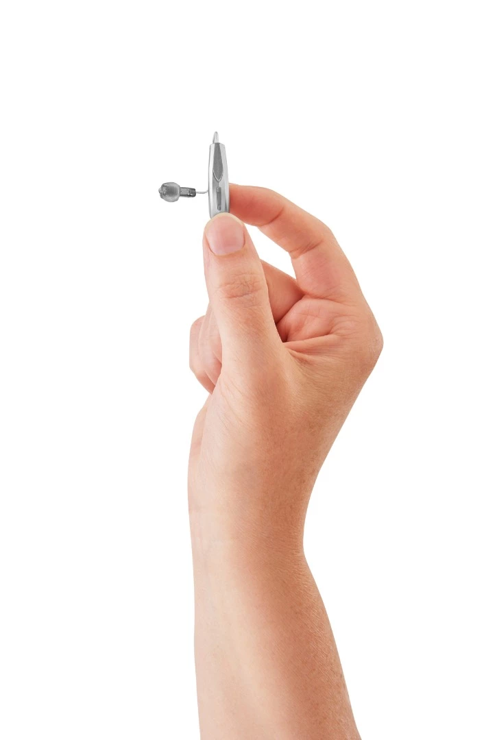 The Livio AI hearing aid can track physical activity and cognitive health, take phone calls, interface with Alexa, perform real-time language translation and send an alert if the wearer falls over