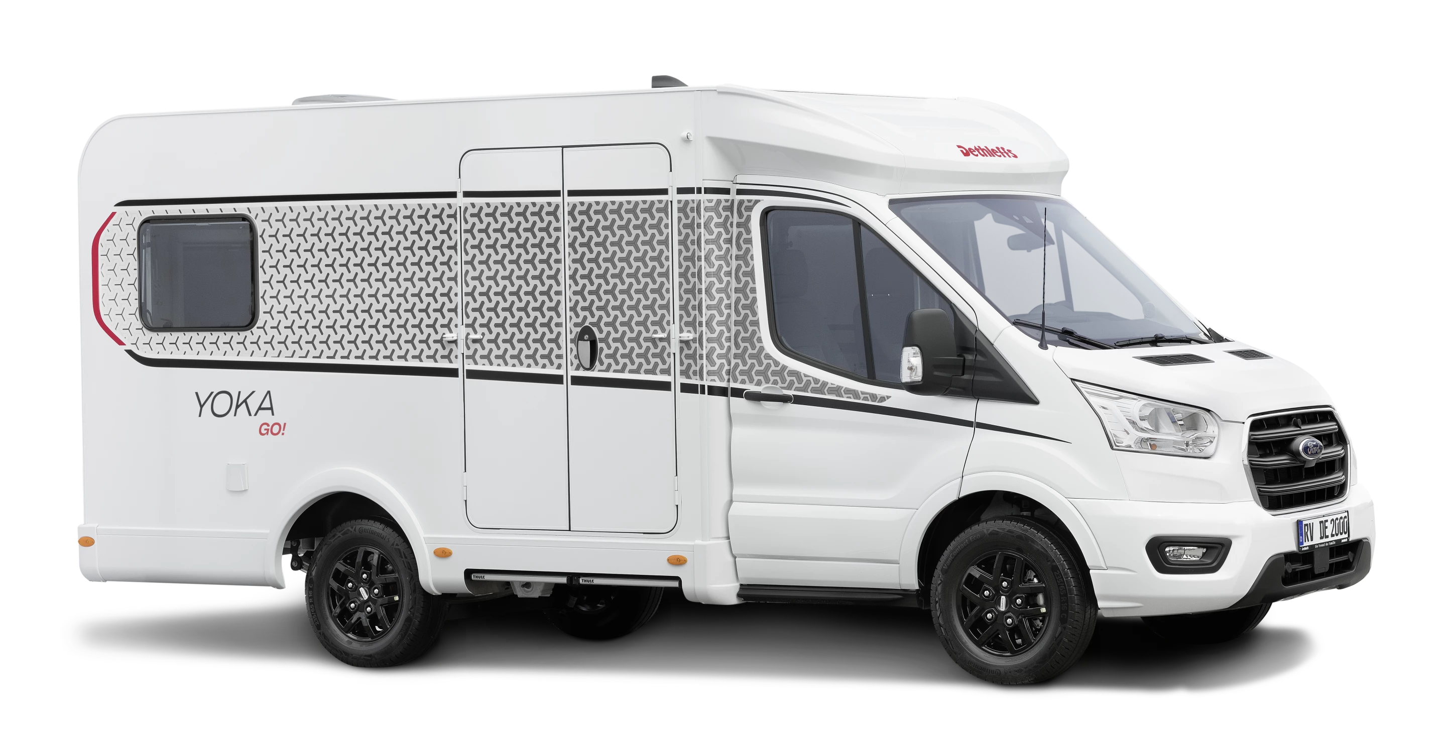 The Yoka Go measures 599 cm long, which is comparable to many full-size camper vans