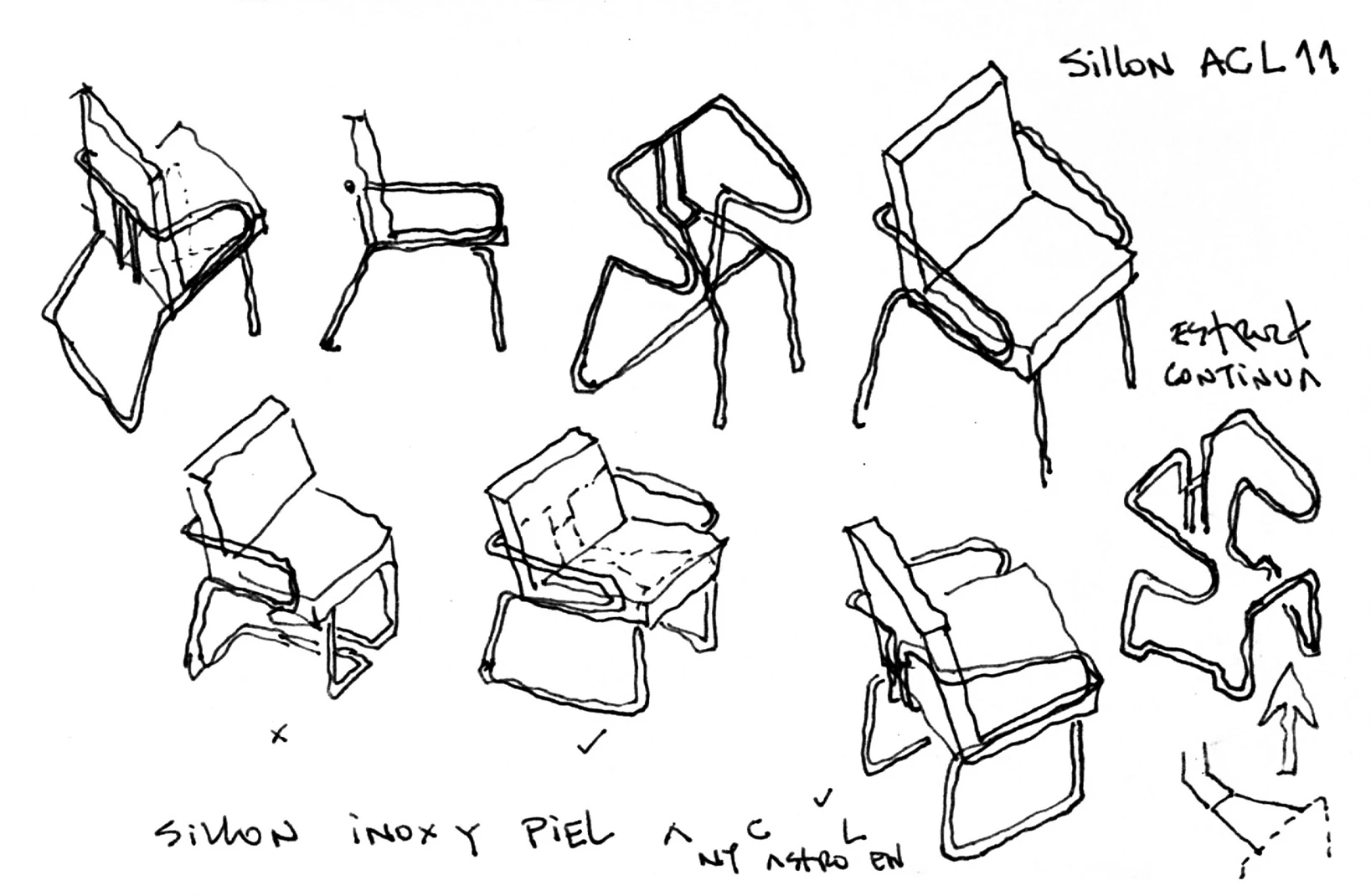 Castro Leal Library design sketch