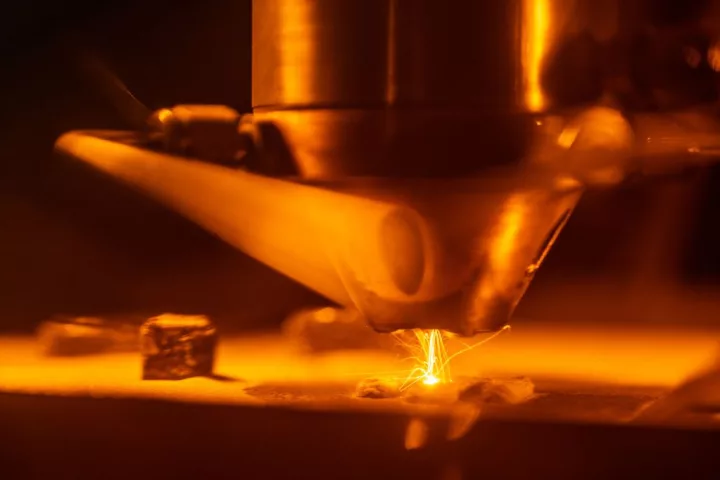 A new 3D printing process combines metallic elements, melting them together into a novel superalloy with extraordinary properties