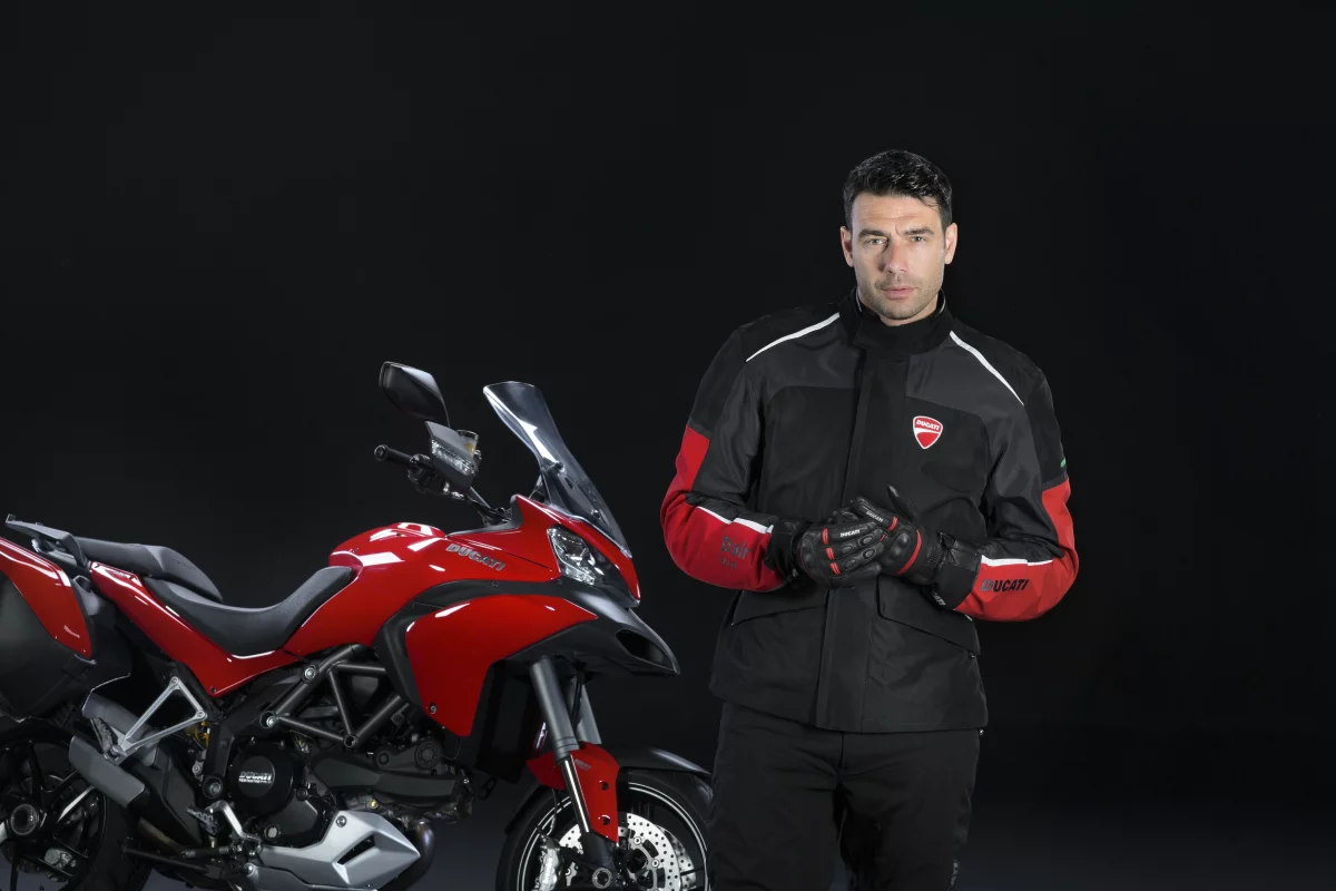 Ducati's Multistrada D-Air, with wireless airbag jackets.