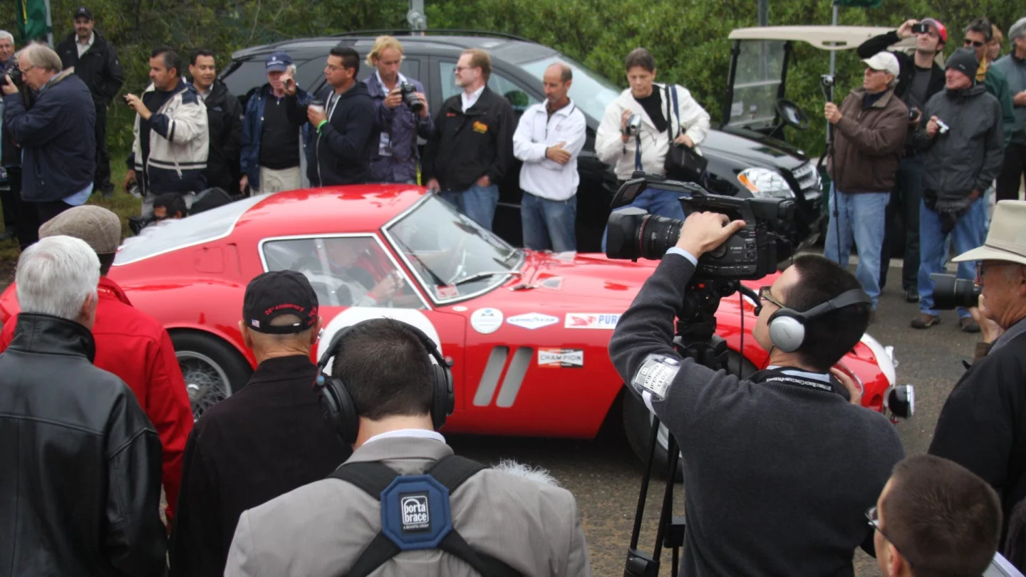 The finest moment for Ferrari 250 GTO #3223GT was August 21, 2011 when the Pebble Beach Concours d'Elegance held a 50th birthday party for the Ferrari 250 GTO, and 22 genuine GTOs attended. On that day, 250 GTO #3223GT picked up not one, but two awards. In addition to being best in class in the most important concours in the world, it also took out the Strother McMinn Design Award for its inspirational design. Getting a clear run at Ferrari 250 GTO #3223GT with a camera that day was nearly impossible according to New Atlas' Somer Hooker.