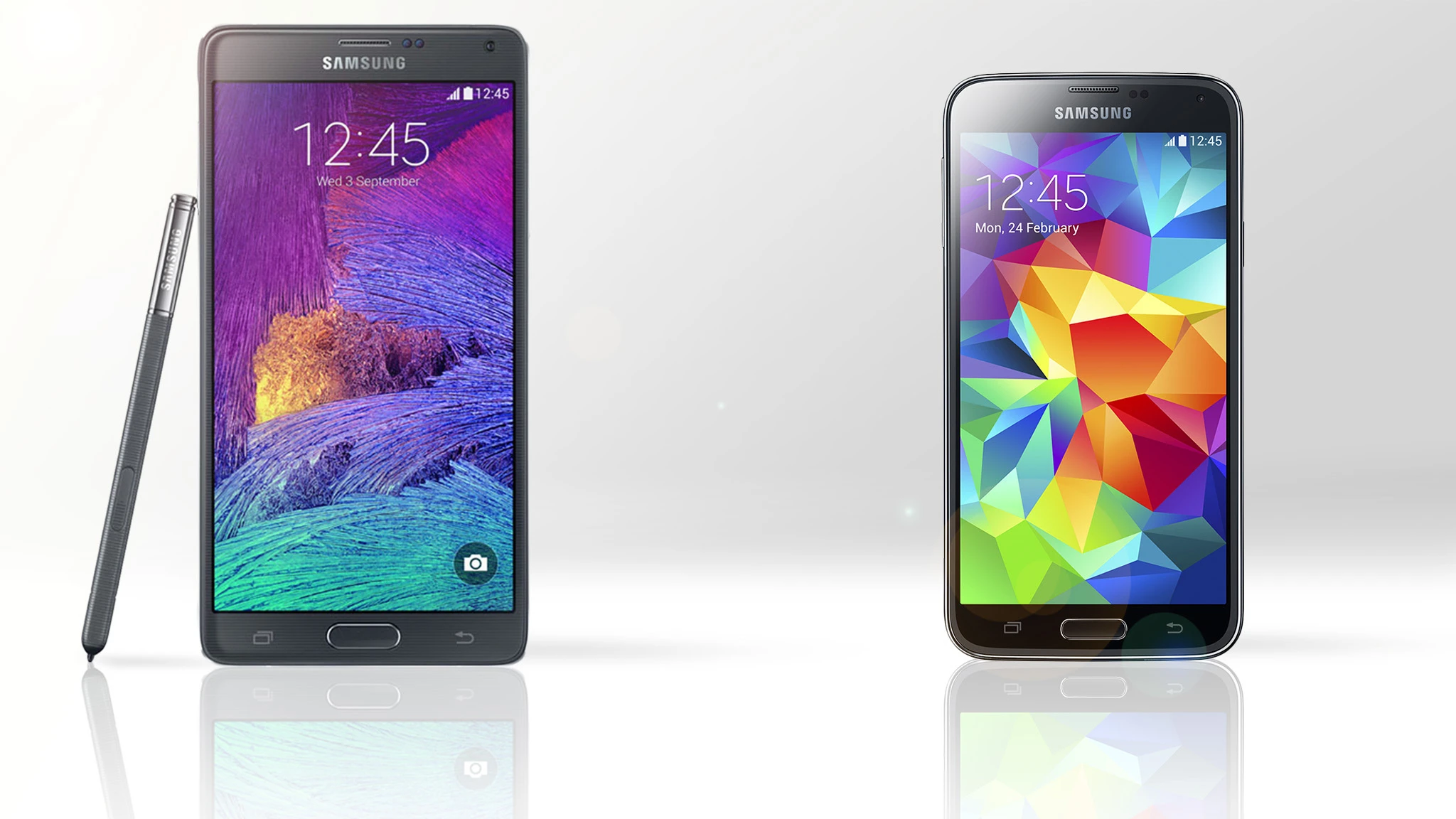 Gizmag compares the features and specs of the Samsung Galaxy Note 4 and Galaxy S5