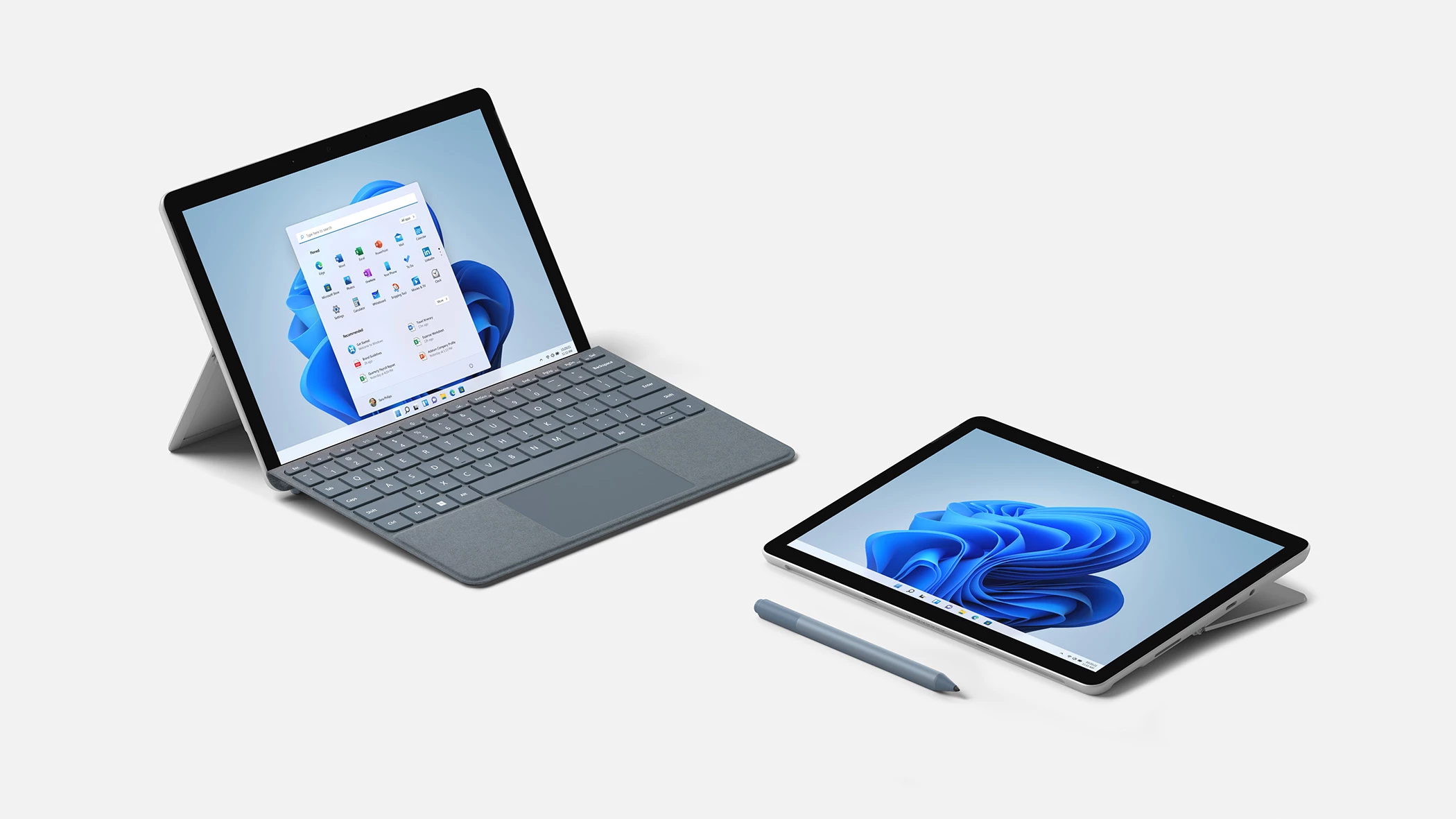 The usage modes of the Surface Go 3 2-in-1