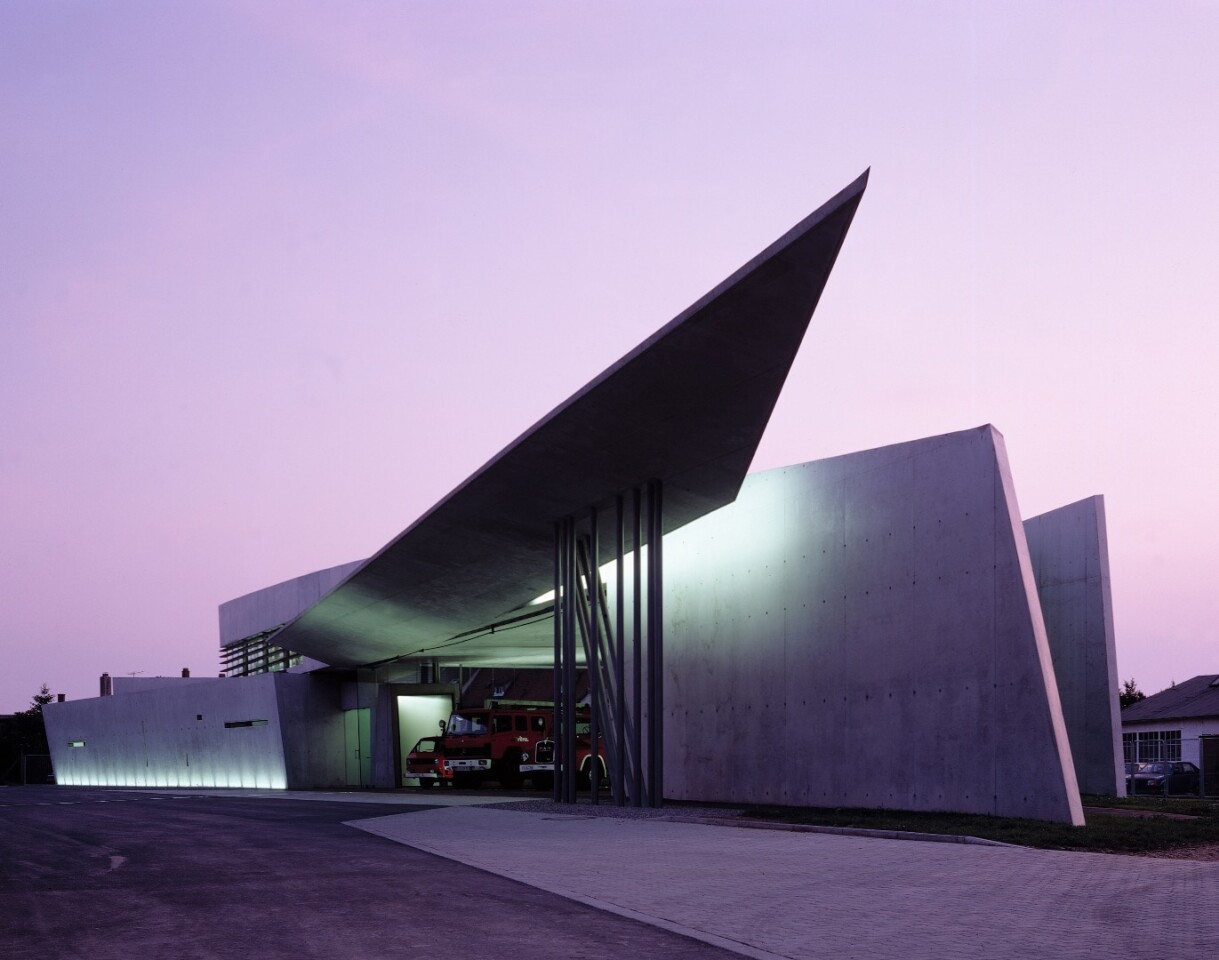 The Vitra Fire Station in Weil Am Rhein, Germany