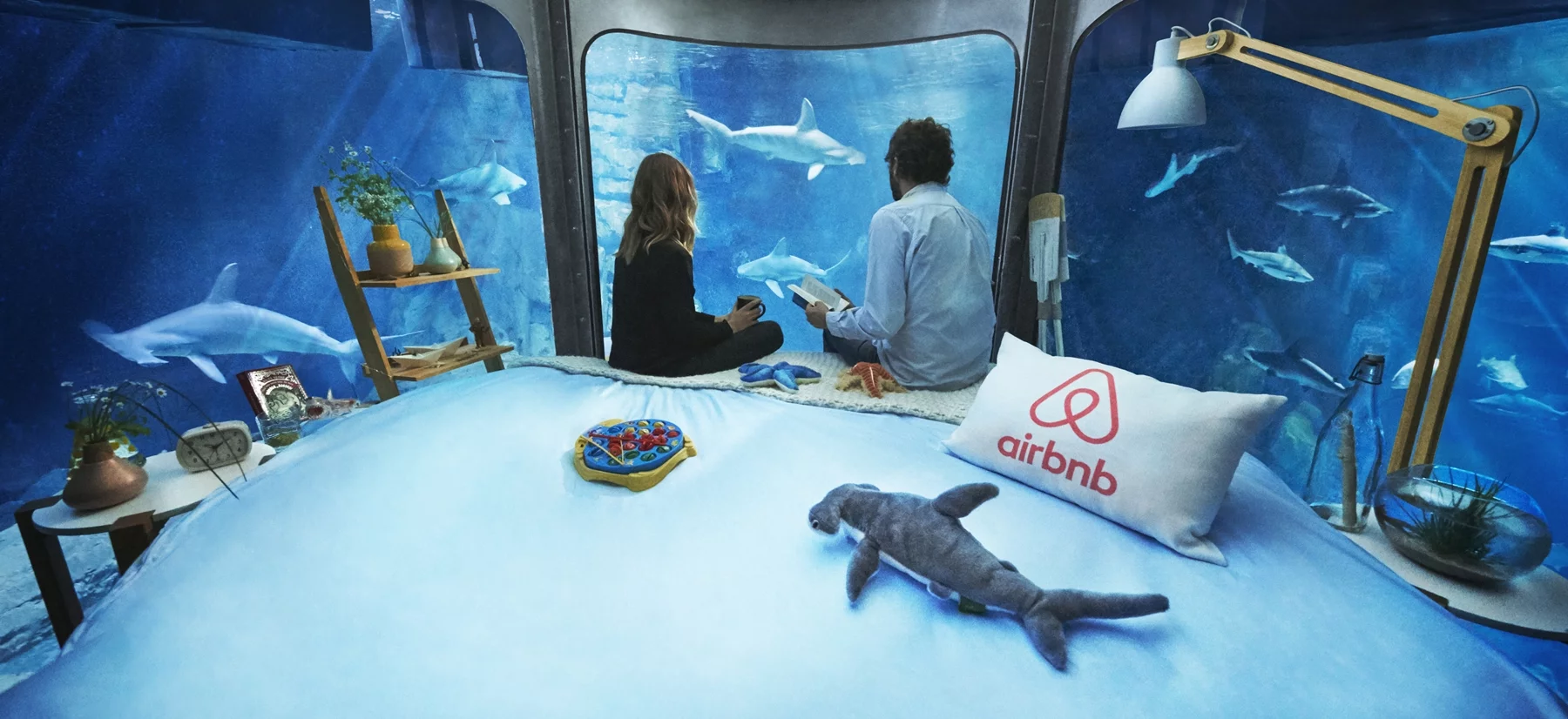 Winners will spend a night with a friend or partner in the underwater bedroom