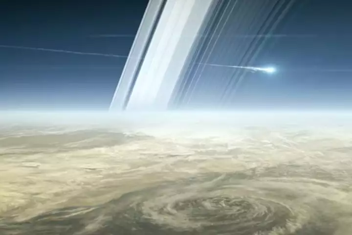 The fiery end of the Cassini mission was one of the space highlights of 2017
